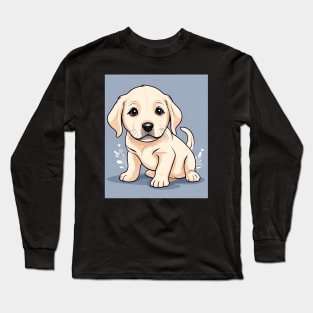 Baby Labrador Retriever Puppy With A Cute Wee Face Long Sleeve T-Shirt